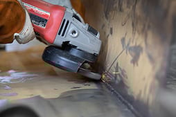 Power wire brushes will clean base material without removing metal or altering part dimensions. They are suitable for cleaning tight spots and hot welds.